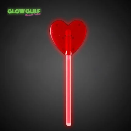 Glow Red Heart Wand