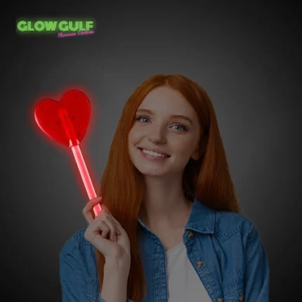 Glow Red Heart Wand