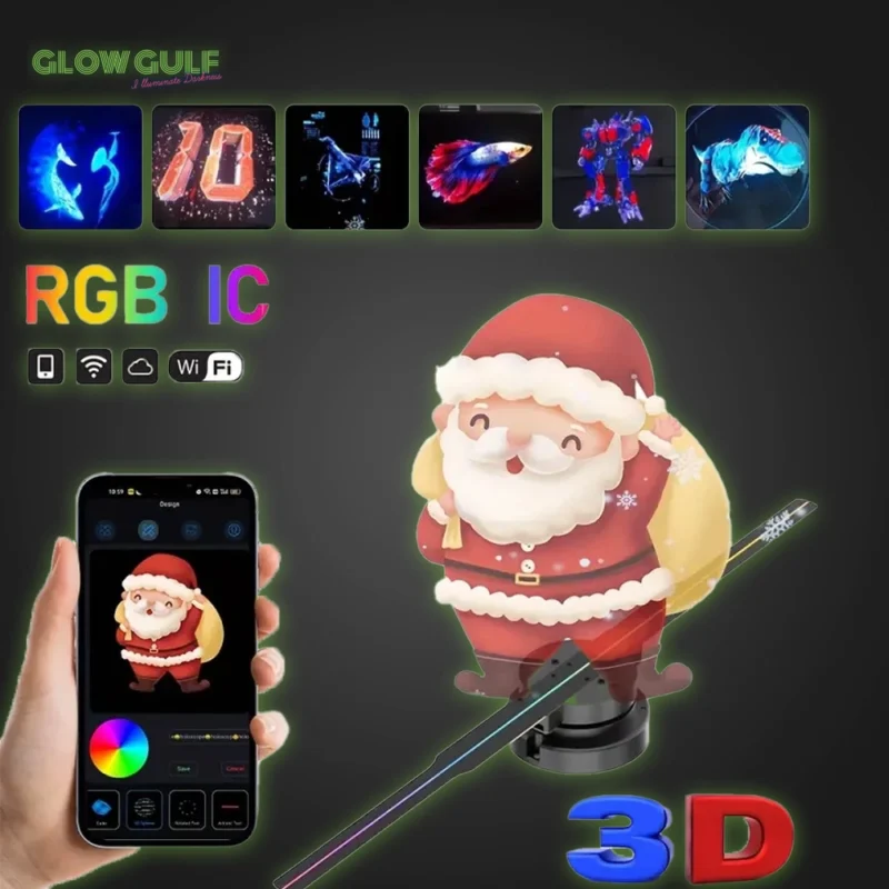 3D Holographic Fan, 3d hologram