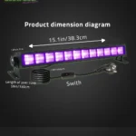 LED UV Black Light BAR ELC