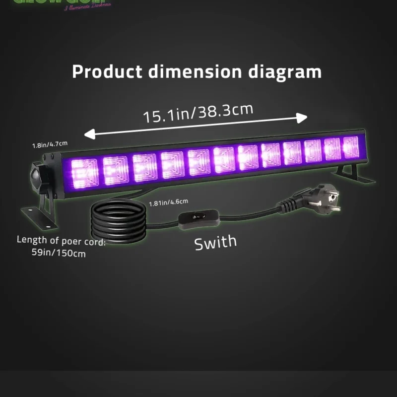 LED UV Black Light BAR ELC