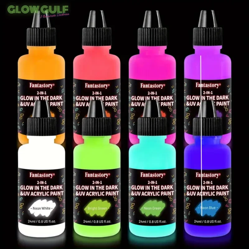Neon Acrylic Paint x 8 Colors