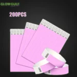 Tyvek Wristbands x 200PCs - PINK